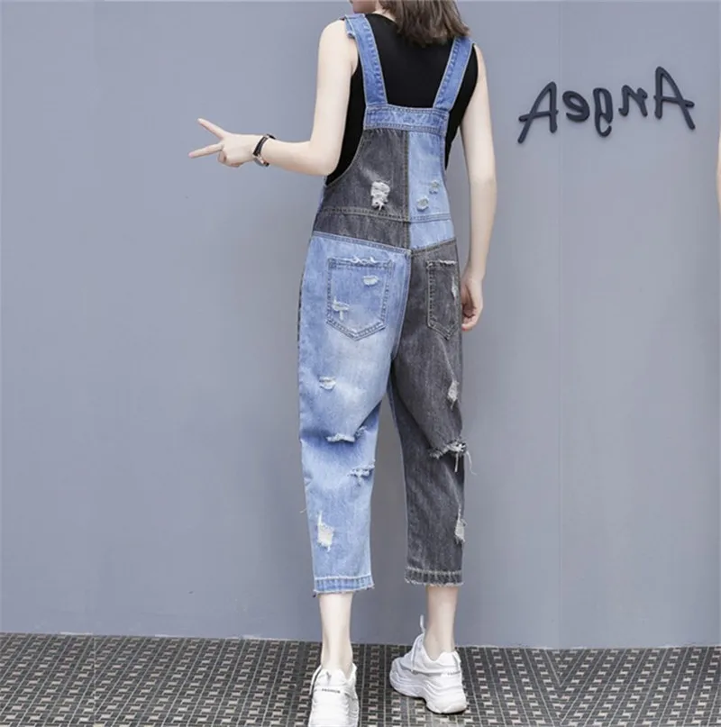 2XL Women Denim Jumpsuits Pants Loose Casual Wide Leg Denim Overalls Women girls print ripped hole Jumpsuit Rompers
2XL Women Denim Jumpsuits Pants Loose Casual Wide Leg Denim Overalls Women girls print ripped hole Jumpsuit Rompers