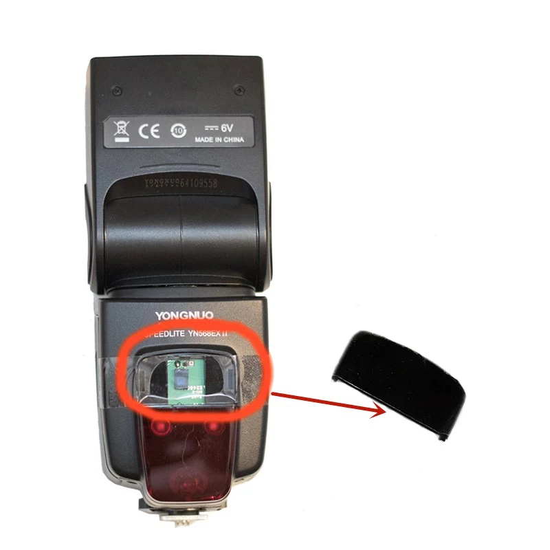 Новинка оптовая продажа оригинальная вспышка YONGNUO speedlite ремонт красное пластиковое стекло AF для YN568EX YN568EXII