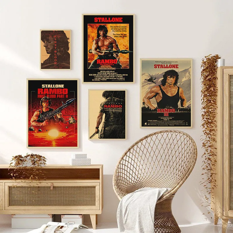 First Blood Classic Movie Kraft Paper Posters And Prints Wall Pictures Living Room Classic Decorative Home Decor
First Blood Classic Movie Kraft Paper Posters And Prints Wall Pictures Living Room Classic Decorative Home Decor