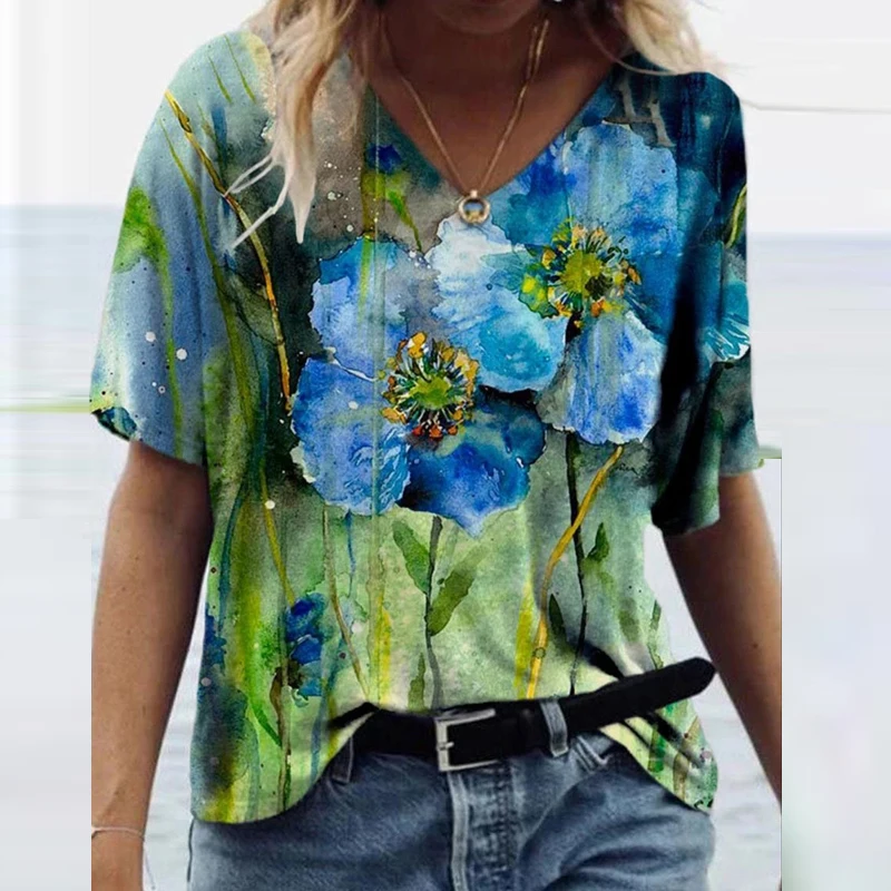 3XL Women Fashion V Neck Flower Print Blouses 2021 Spring Summer Short Sleeve Loose Shirt Retro Elegant Plus Size Tops Pullover
3XL Women Fashion V Neck Flower Print Blouses 2021 Spring Summer Short Sleeve Loose Shirt Retro Elegant Plus Size Tops Pullover