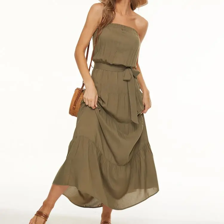 2021 Tube Top Dress Womens Bandeau Holiday Casual Off Shoulder Long Dress Ladies Summer Solid Maxi Sexy Dress With One Shoulder
2021 Tube Top Dress Womens Bandeau Holiday Casual Off Shoulder Long Dress Ladies Summer Solid Maxi Sexy Dress With One Shoulder