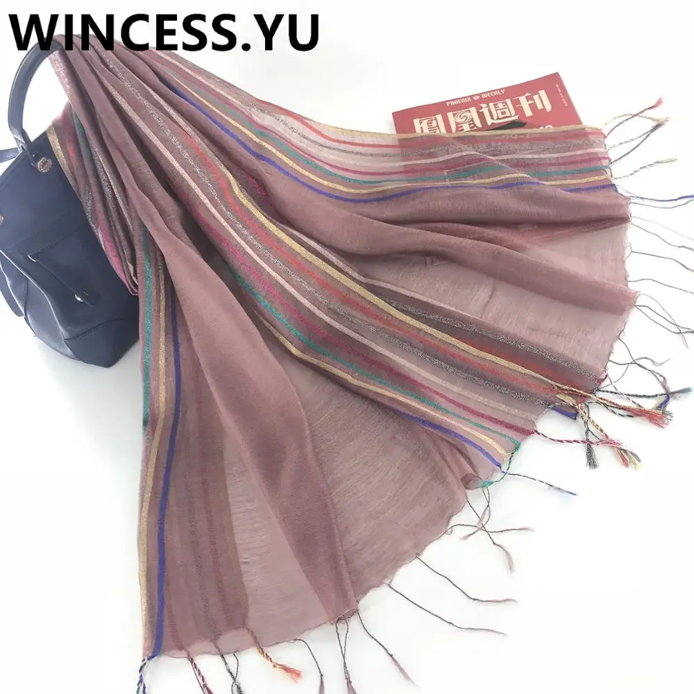 Summer Autumn Female Long Soft Scarves Striped Viscose Scarf Shawl And Wrap Pashmina dropshipping
Summer Autumn Female Long Soft Scarves Striped Viscose Scarf Shawl And Wrap Pashmina dropshipping