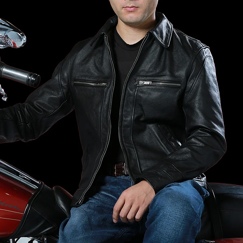 Leather 2021 New Jacket Vintage Black Business Casual Genuine Cowskin Plus Size XXL Factory Direct Men Winter Coats 
Leather 2021 New Jacket Vintage Black Business Casual Genuine Cowskin Plus Size XXL Factory Direct Men Winter Coats