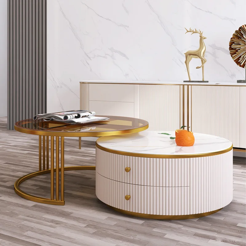 Light Luxury Modern Small Living Room Size Coffee Table Combination Creative Round Rock Slab Coffee Table
Light Luxury Modern Small Living Room Size Coffee Table Combination Creative Round Rock Slab Coffee Table