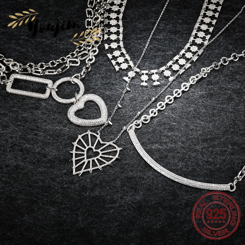 New Women's Zircon Necklace Luxury Fashion Monaco Exquisite Jewelry Gift 925 Silver
New Women's Zircon Necklace Luxury Fashion Monaco Exquisite Jewelry Gift 925 Silver