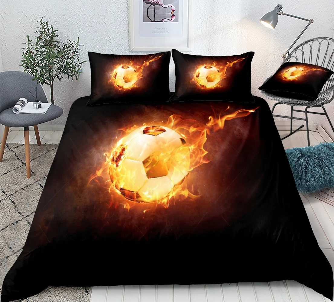 100% Polyester Microfiber Reliable quality custom luxury 3d sports ball duvet cover bedding set
100% Polyester Microfiber Reliable quality custom luxury 3d sports ball duvet cover bedding set