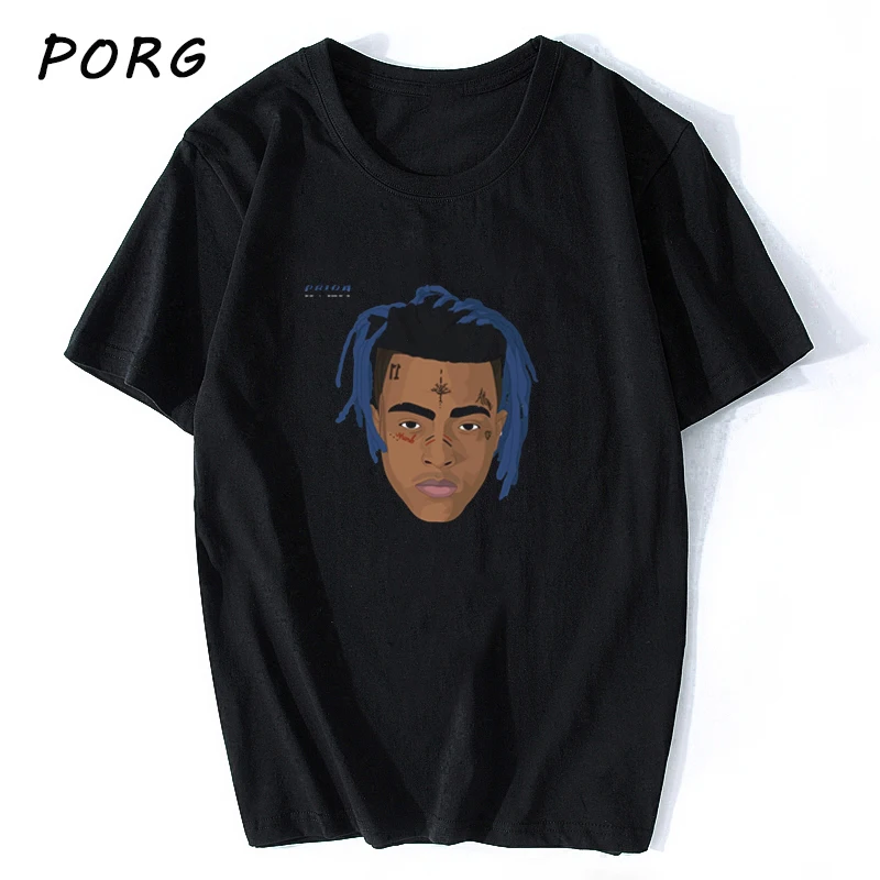 Футболка мужская Xxxtentacion Rap в стиле панк/готика хип-хоп уличная одежда Харадзюку