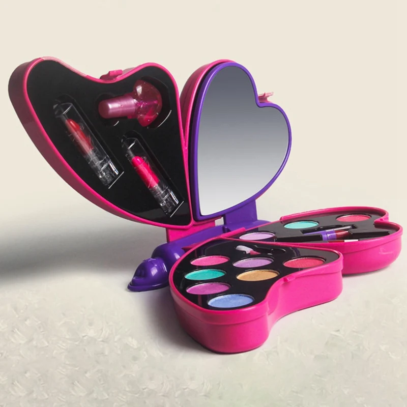 Princess Girl Butterfly Shape Make Up Set Girl Pretend Play For Kids Makeup Kit Toys Lipstick Eye Shadow Cosmetics For Kids Girl
Princess Girl Butterfly Shape Make Up Set Girl Pretend Play For Kids Makeup Kit Toys Lipstick Eye Shadow Cosmetics For Kids Girl