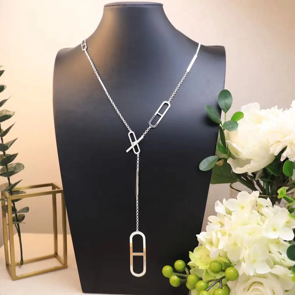 2021 Stylish Simple Hot Style Best-Selling Sweater Chain Women's Rose Gold Silver Geometry Men With Money Metal Brand Jewelry
2021 Stylish Simple Hot Style Best-Selling Sweater Chain Women's Rose Gold Silver Geometry Men With Money Metal Brand Jewelry