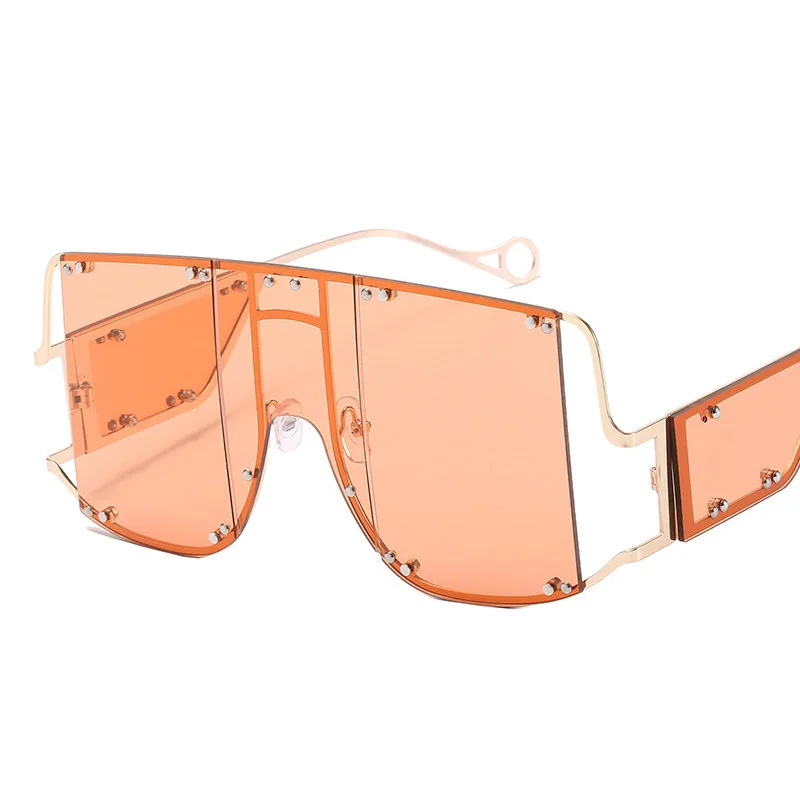 Big Frame Sunglasses Women Female Retro Multi-rivet Punk Glasses Vintage One-piece Square Eyeglasses 
Big Frame Sunglasses Women Female Retro Multi-rivet Punk Glasses Vintage One-piece Square Eyeglasses