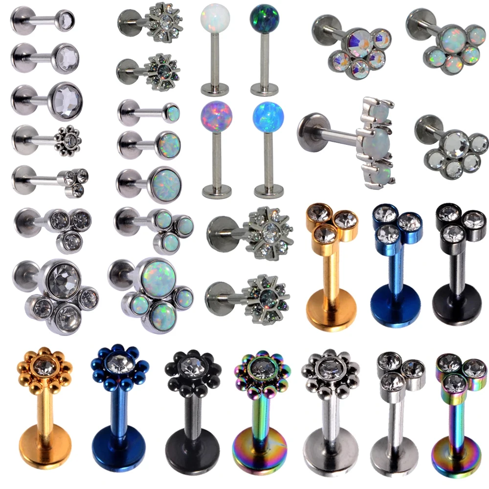 1PC G23 Titanium&Steel Opal Bear paw Ear Tragus Helix Cartilage Cz Gem Flower Ear Lobe Labret Stud Lip Ring Earrings Piercing
1PC G23 Titanium&Steel Opal Bear paw Ear Tragus Helix Cartilage Cz Gem Flower Ear Lobe Labret Stud Lip Ring Earrings Piercing