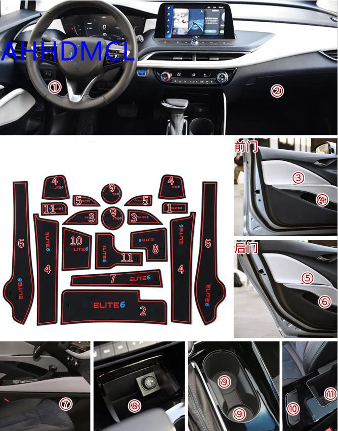 Car Anti-Dirty Pad Door Groove Gate Slot Cup Storage Pad Anti-Slip Mat For Velite 6
Car Anti-Dirty Pad Door Groove Gate Slot Cup Storage Pad Anti-Slip Mat For Velite 6