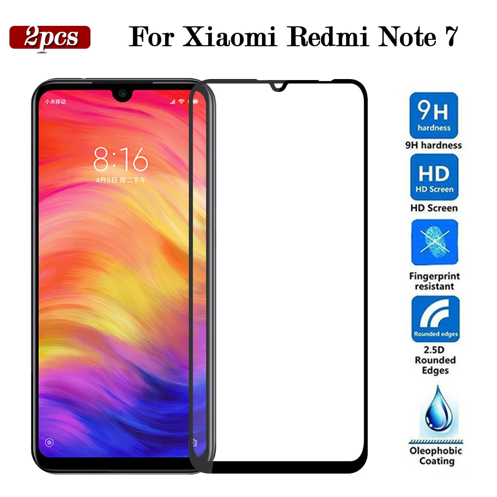 Фото Mnycxen 2 шт. Xiomi Redmi Note 7 Защитное стекло для Xiaomi Xaomi Note7 Закаленное Защитная пленка