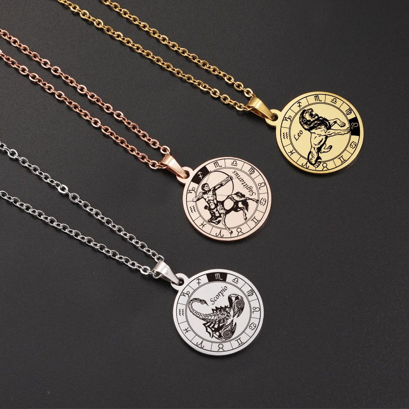 Fnixtar 20Pcs Laser Constellation Round Pendant Necklaces 18K Gold Plated Chain Necklaces For Women's Men's Gifts Jewelry
Fnixtar 20Pcs Laser Constellation Round Pendant Necklaces 18K Gold Plated Chain Necklaces For Women's Men's Gifts Jewelry