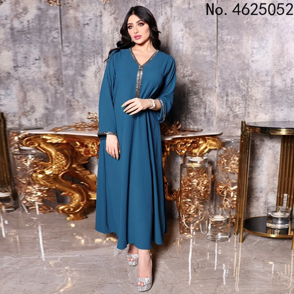 Robe Musulmane Longue 2021 Abaya Dubai Turkey Muslim Long Sleeve Dress Loose Boubou Evening Gowns Islamic Clothing For Women
Robe Musulmane Longue 2021 Abaya Dubai Turkey Muslim Long Sleeve Dress Loose Boubou Evening Gowns Islamic Clothing For Women