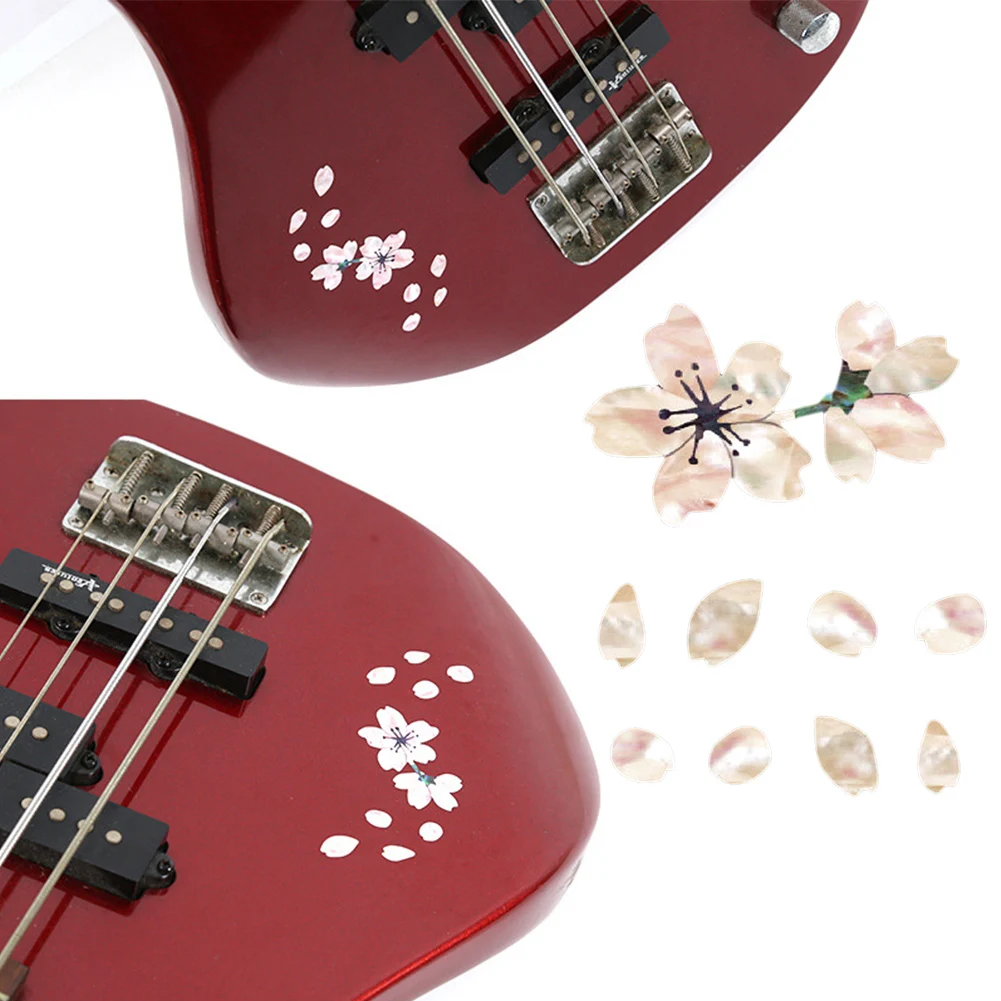 Мини цветущая вишня наклейки для гитары Самоклеющиеся съемный милые надписи