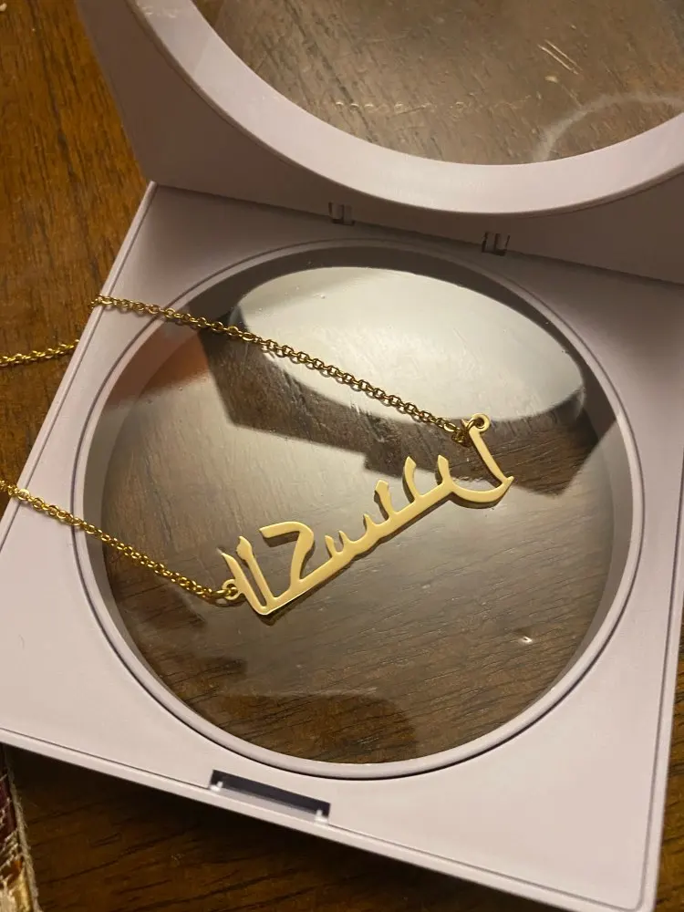 Lateefah Jewelry Personal Font Pendant Necklaces Stainless Steel Gold Chain Custom Arabic Name Necklace Women Bridesmaid Gift
Lateefah Jewelry Personal Font Pendant Necklaces Stainless Steel Gold Chain Custom Arabic Name Necklace Women Bridesmaid Gift