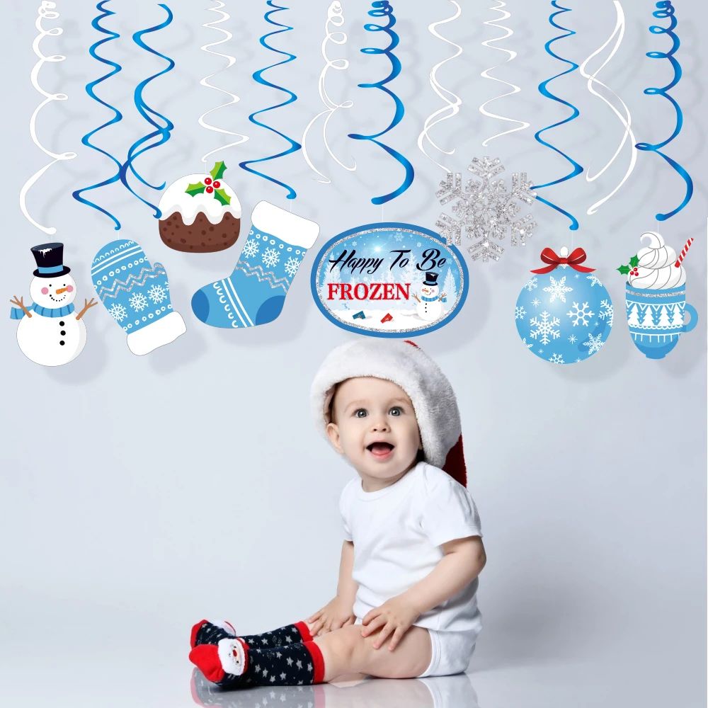 30pcs PVC Winter Snowflake Snowman Hanging Swirls Happy Birthday Party Dcorations Baby Shower Ceiling Spirals Kids Party Favors
30pcs PVC Winter Snowflake Snowman Hanging Swirls Happy Birthday Party Dcorations Baby Shower Ceiling Spirals Kids Party Favors