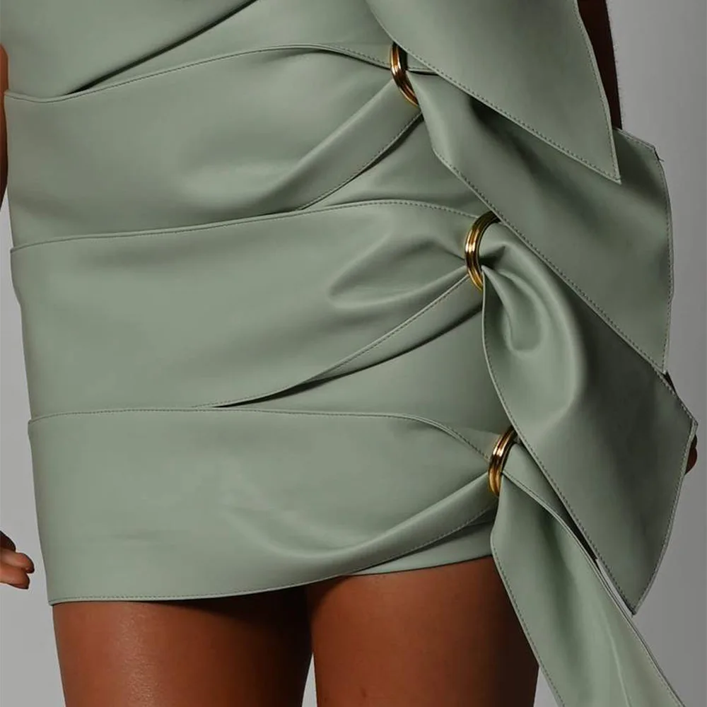 High-end PU Leather Crop Top And Skirt Suit Women Sexy 2 Pieces Sets Female Fashion Outfits Green Matching Sets Summer 2021
High-end PU Leather Crop Top And Skirt Suit Women Sexy 2 Pieces Sets Female Fashion Outfits Green Matching Sets Summer 2021