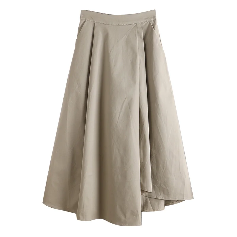 F32 New Autumn Winter Women High Waist Skirt Korean Style Literary Solid Color Irregular Hem Mid-Length Skirt
F32 New Autumn Winter Women High Waist Skirt Korean Style Literary Solid Color Irregular Hem Mid-Length Skirt