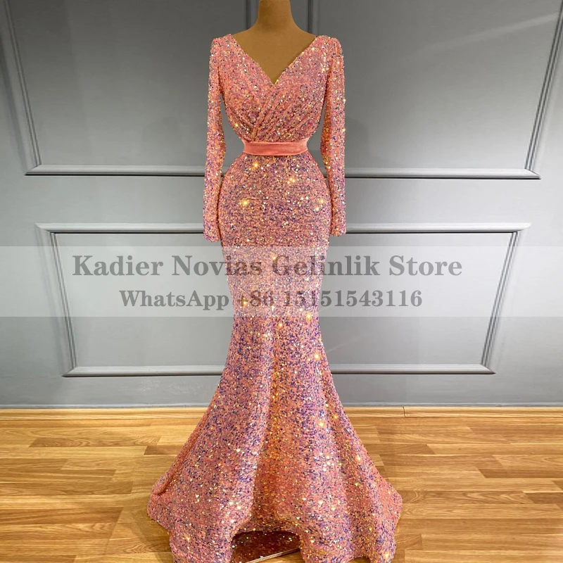 Женское платье с длинным рукавом KADIER NOVIAS, розовое платье русалки для выпускного вечера с V-образным вырезом и блестками, кружевное вечернее ...
Женское платье с длинным рукавом KADIER NOVIAS, розовое платье русалки для выпускного вечера с V-образным вырезом и блестками, кружевное вечернее ...