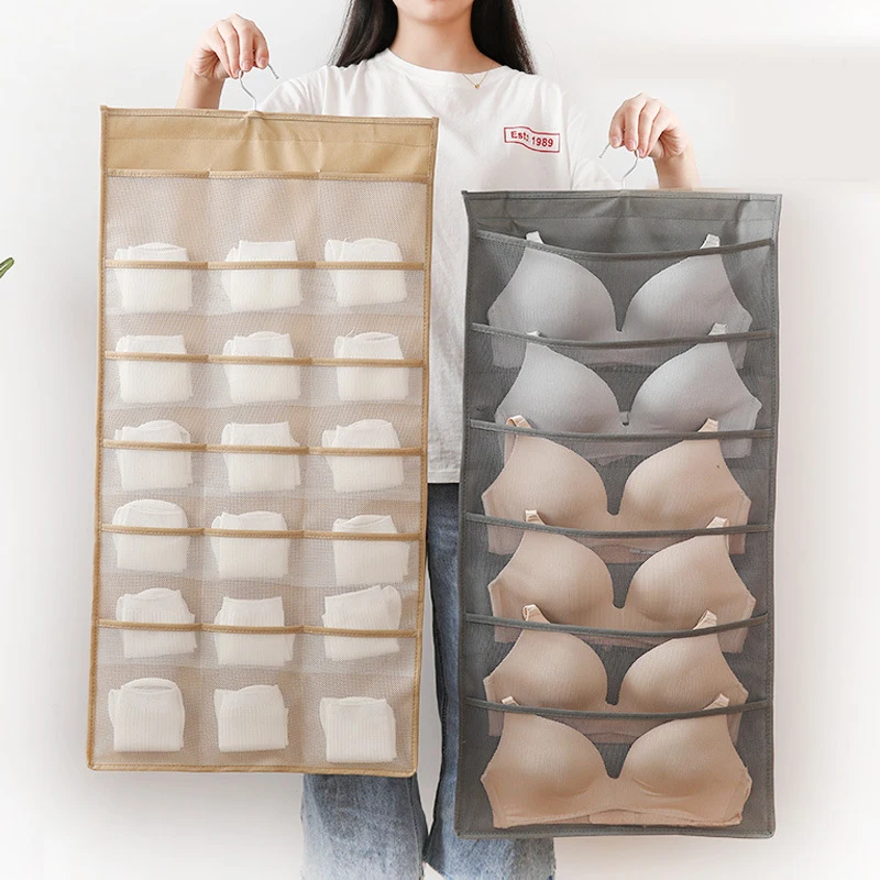 1pc Foldable Underwear Hanging Bag Wardrobe Door Back Hanging Bag Double Side Underwear Storage Bag Socks Sundries Organizer
1pc Foldable Underwear Hanging Bag Wardrobe Door Back Hanging Bag Double Side Underwear Storage Bag Socks Sundries Organizer