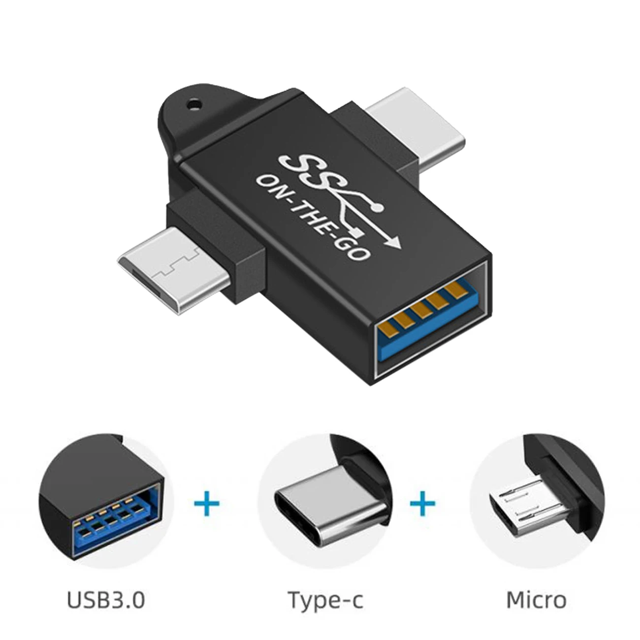 Адаптер USB Type C OTG, переходник с USB C на USB 3,0 OTG, Type C Micro OTG, подключи и работай для IPhone/IPad, передача фото/видео 
Адаптер USB Type C OTG, переходник с USB C на USB 3,0 OTG, Type C Micro OTG, подключи и работай для IPhone/IPad, передача фото/видео