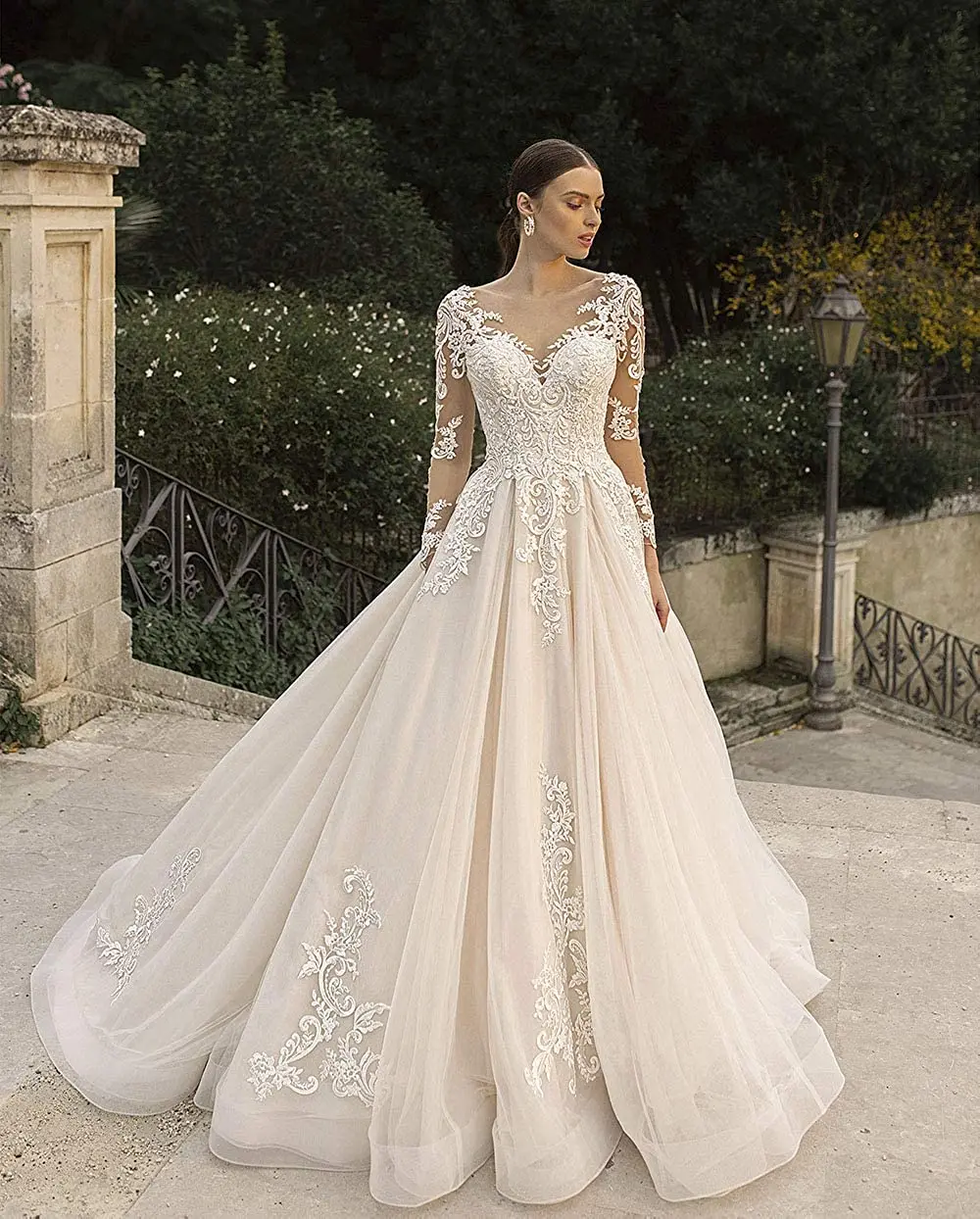 Champagne WaterDress Beach Bride Wedding Dress Long Sleeve Lace Boho Bridal Wedding Dress V-neck wa3
Champagne WaterDress Beach Bride Wedding Dress Long Sleeve Lace Boho Bridal Wedding Dress V-neck wa3