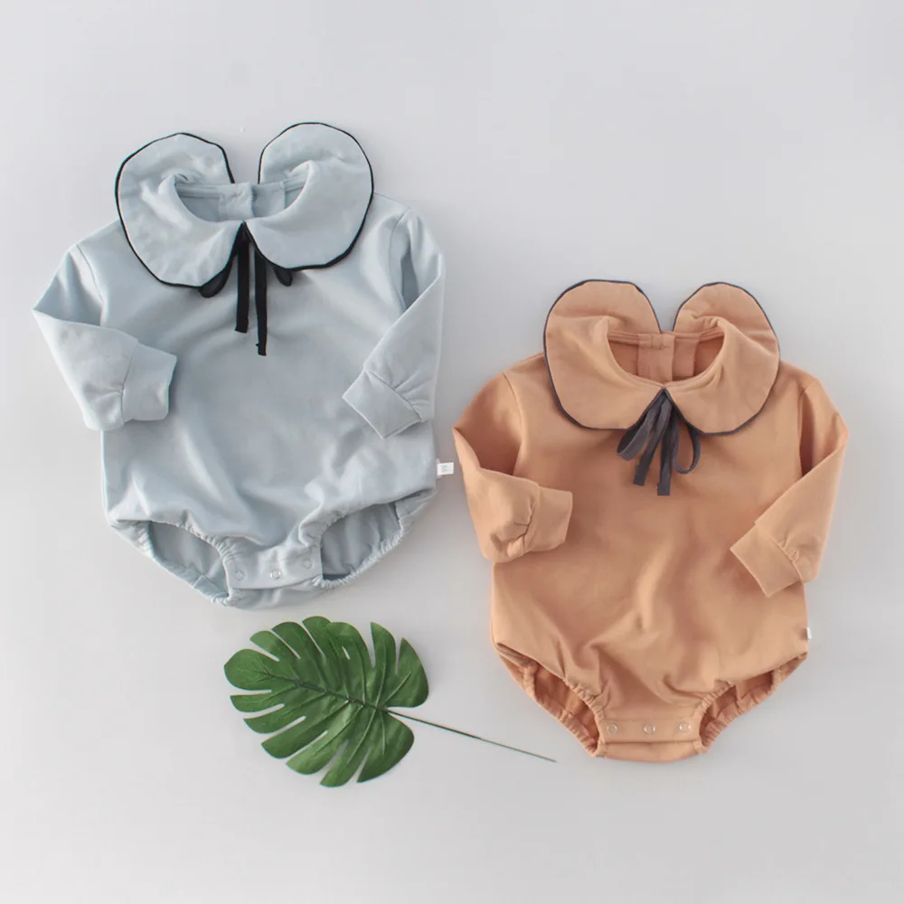 Toddler Kids Ruffles Neckline Bow Solid Color Rompers Infant Lovely Girls Summer Spring Clothing Romper 
Toddler Kids Ruffles Neckline Bow Solid Color Rompers Infant Lovely Girls Summer Spring Clothing Romper
