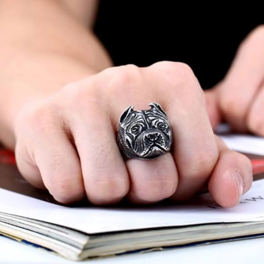 Retro Creative Punk Hip Hop Rock Creative Bulldog Men's Ring Birthday Holiday Gift Party Jewelry Wholesale
Retro Creative Punk Hip Hop Rock Creative Bulldog Men's Ring Birthday Holiday Gift Party Jewelry Wholesale
