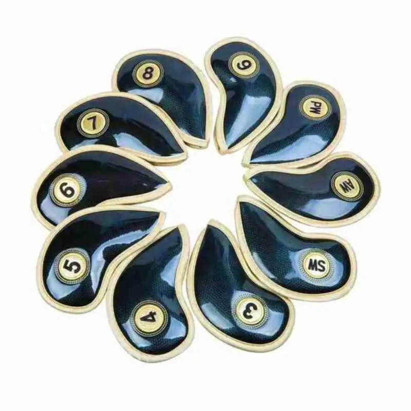 10 Pcs / Set Durable Golf Head Cover Set Iron Head Covers Club Water-resistant PU Leather Fit For Titleist Callaway
10 Pcs / Set Durable Golf Head Cover Set Iron Head Covers Club Water-resistant PU Leather Fit For Titleist Callaway