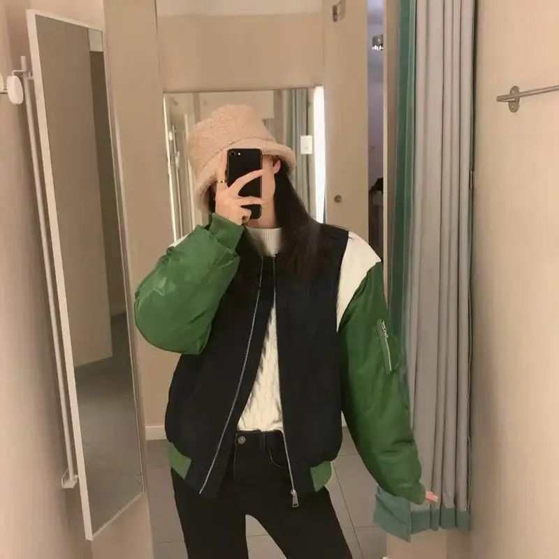 New Autumn And Winter Women Thickened Baseball Uniform Streetwear Fashion Stuffing Cotton Jacket And Parka
New Autumn And Winter Women Thickened Baseball Uniform Streetwear Fashion Stuffing Cotton Jacket And Parka