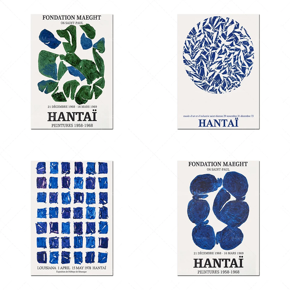 Simon Hantai Museum Art Gallery Exhibition Wall Poster, Abstract Blue Wall Art Printing, Hantai Poster
Simon Hantai Museum Art Gallery Exhibition Wall Poster, Abstract Blue Wall Art Printing, Hantai Poster