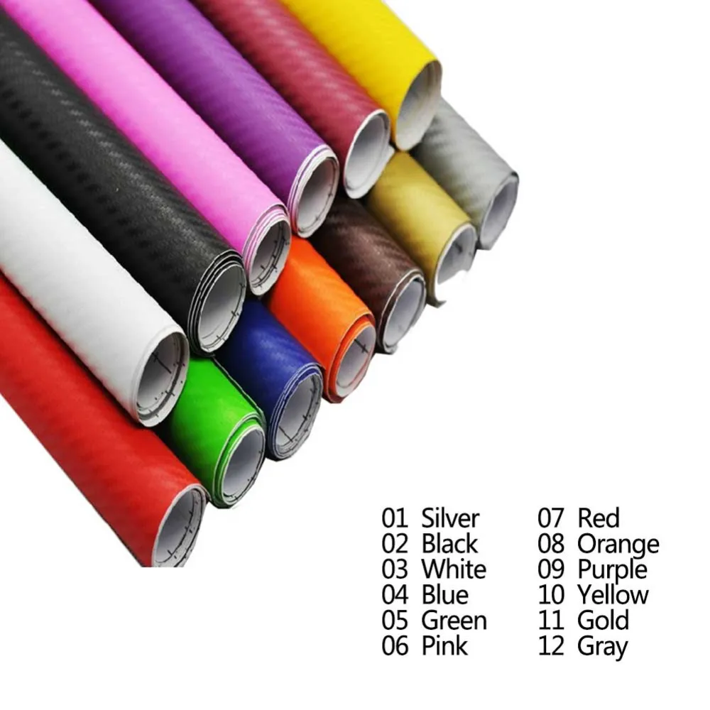 30cmx127cm 3D Carbon Fiber Vinyl Car Wrap Sheet Roll Film Car stickers and Decals Motorcycle Car Styling Accessories #279207
30cmx127cm 3D Carbon Fiber Vinyl Car Wrap Sheet Roll Film Car stickers and Decals Motorcycle Car Styling Accessories #279207