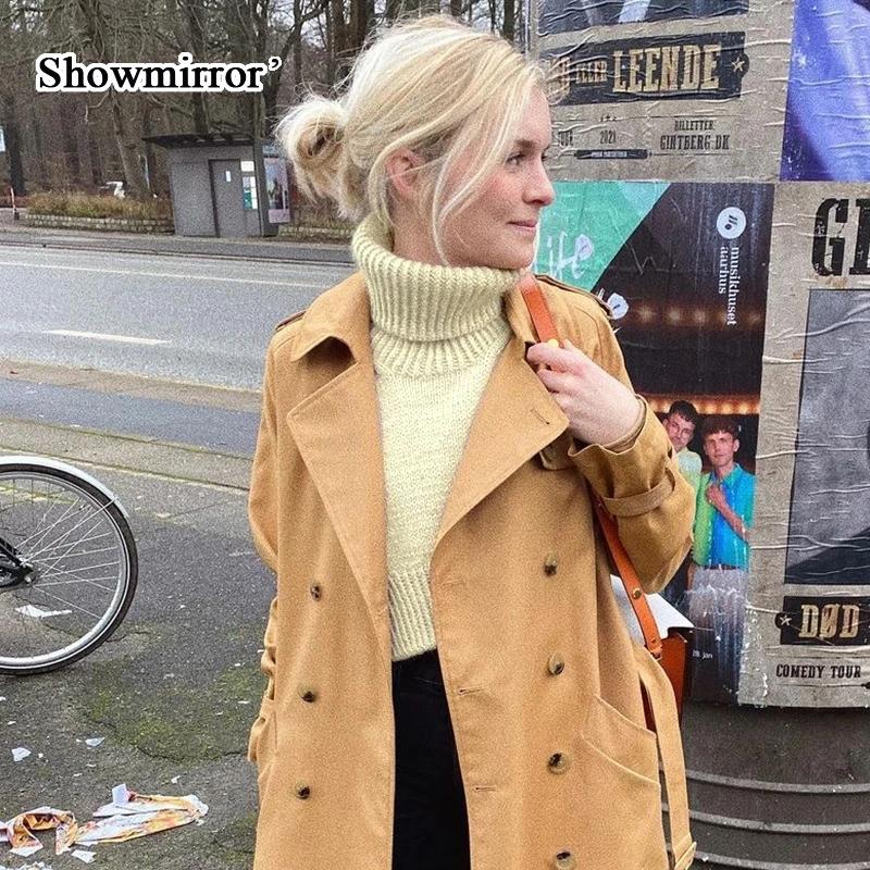 Showmirror Women Fashion Turtleneck Side Slit Knitted Sweaters Lady Casual Loose Pullover Cropped Jumpers Streetwear Autumn
Showmirror Women Fashion Turtleneck Side Slit Knitted Sweaters Lady Casual Loose Pullover Cropped Jumpers Streetwear Autumn