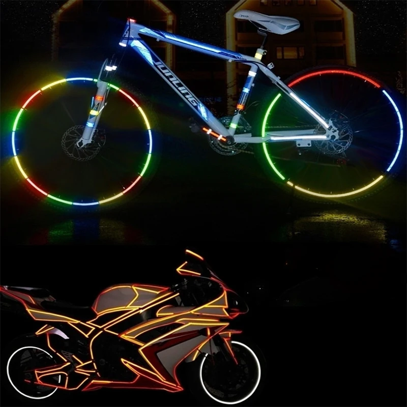 Car reflective stickers Motorcycle bike reflective stickers Night reflective warning stickers Length 8 meters width 1cm
Car reflective stickers Motorcycle bike reflective stickers Night reflective warning stickers Length 8 meters width 1cm