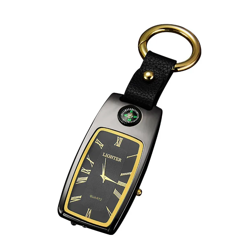 Car Key Chain Watch Lighter Multi-function Cigarette Lighter With Compass Charging Device
Car Key Chain Watch Lighter Multi-function Cigarette Lighter With Compass Charging Device