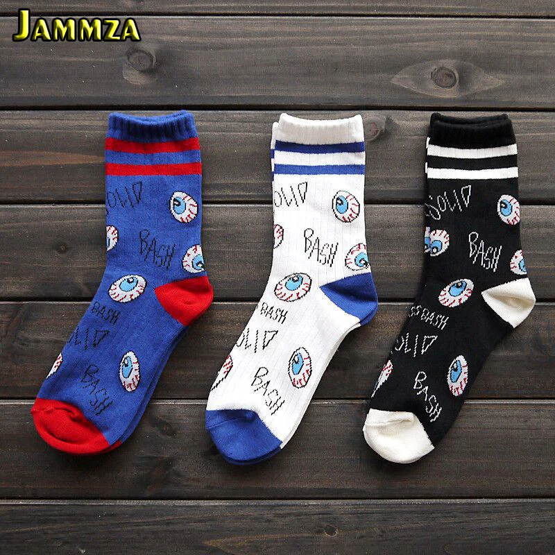Women Cartoon Funny Eye Letter Pattern Socks Fashion Style Men Cotton Casual Socks Harajuku Couple Cute Two Bars Hiphop Sokken
Women Cartoon Funny Eye Letter Pattern Socks Fashion Style Men Cotton Casual Socks Harajuku Couple Cute Two Bars Hiphop Sokken