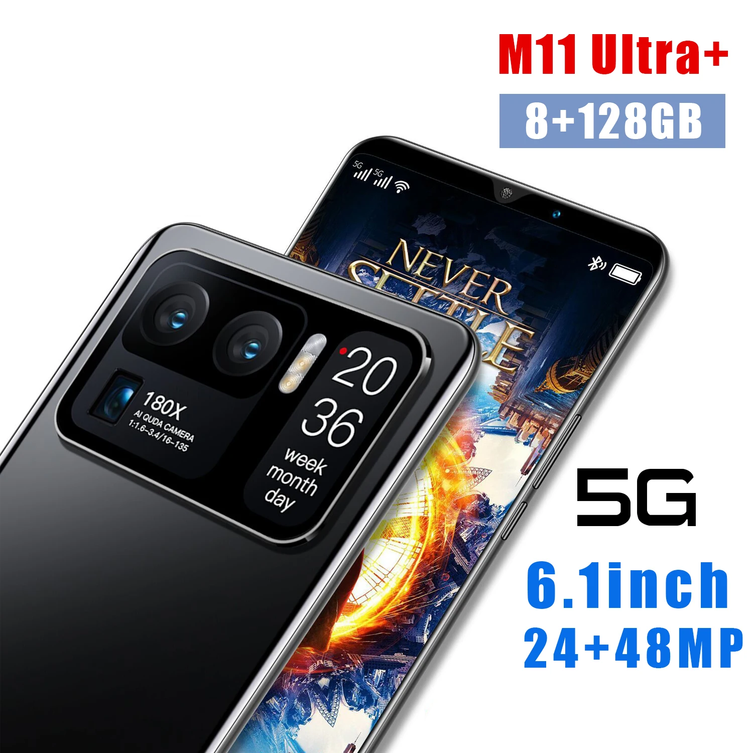 New 2021 M11 UItra+ 6.1 Inch 8+128GB 24MP+48MP Smartphone 5G 4800MAH 3040*1440 10 Core Android 10 Dual SIM Finger ID 
New 2021 M11 UItra+ 6.1 Inch 8+128GB 24MP+48MP Smartphone 5G 4800MAH 3040*1440 10 Core Android 10 Dual SIM Finger ID
