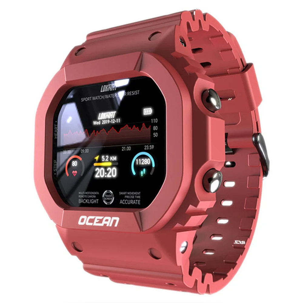 LOKMAT OCEAN Smart Watch Fitness Tracker Blood Pressure Message Push Heart Rate Monitor Clock Smartwatch For Android iOS
LOKMAT OCEAN Smart Watch Fitness Tracker Blood Pressure Message Push Heart Rate Monitor Clock Smartwatch For Android iOS