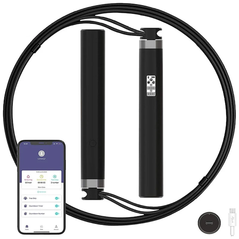 New Smart USB Charging Fitness Electronic Skipping Rope Sports Tangle-free Jump Rope
New Smart USB Charging Fitness Electronic Skipping Rope Sports Tangle-free Jump Rope