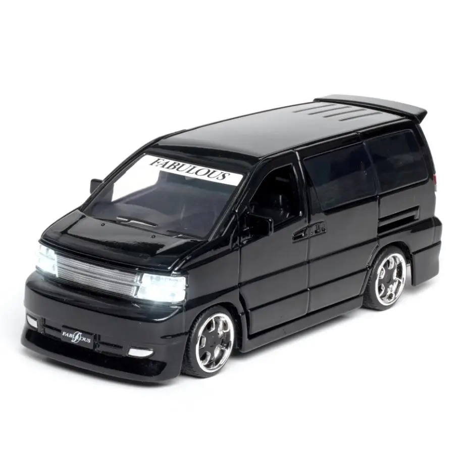 scale 1:32 Hot mpv wheels diecast car nissan elgrand metal model with light and sound pull back vehicle alloy toys collection
scale 1:32 Hot mpv wheels diecast car nissan elgrand metal model with light and sound pull back vehicle alloy toys collection