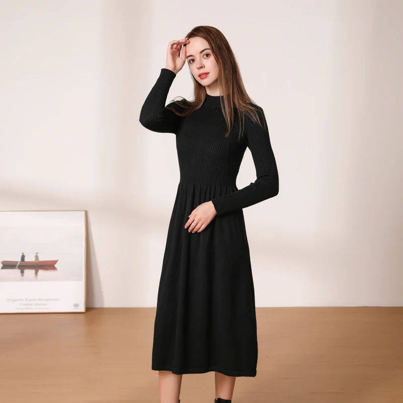 

корейская одежда для беременных платья женские модные корейский стиль черное платье женское теплое лонгслив халат женщин женская винтажно...
