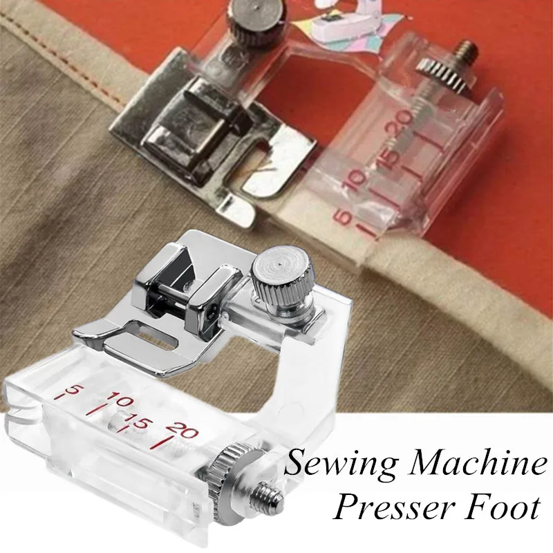 Width 0.5cm-2cm Household Beading Home Durable Freely Hemming Snap-on Bias Binder Foot Sewing Machine Cloth Presser Foot
Width 0.5cm-2cm Household Beading Home Durable Freely Hemming Snap-on Bias Binder Foot Sewing Machine Cloth Presser Foot