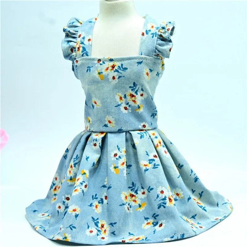 Cute Denim Daisy Sling Dog Skirt For Small Dogs Floral Dress Puppy Cat Princess Clothes Apparel Teddy Wedding Dress
Cute Denim Daisy Sling Dog Skirt For Small Dogs Floral Dress Puppy Cat Princess Clothes Apparel Teddy Wedding Dress