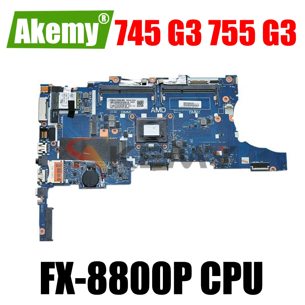 Материнская плата для ноутбука HP 745 G3 845 G3 755 G3, 100% полностью протестирована
Материнская плата для ноутбука HP 745 G3 845 G3 755 G3, 100% полностью протестирована