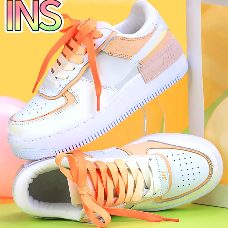 Fashion gradient shoelaces for sneakers LacesCasual men and women shoelace adults&children unisex white AF1 shoes lace for Shoes
Fashion gradient shoelaces for sneakers LacesCasual men and women shoelace adults&children unisex white AF1 shoes lace for Shoes