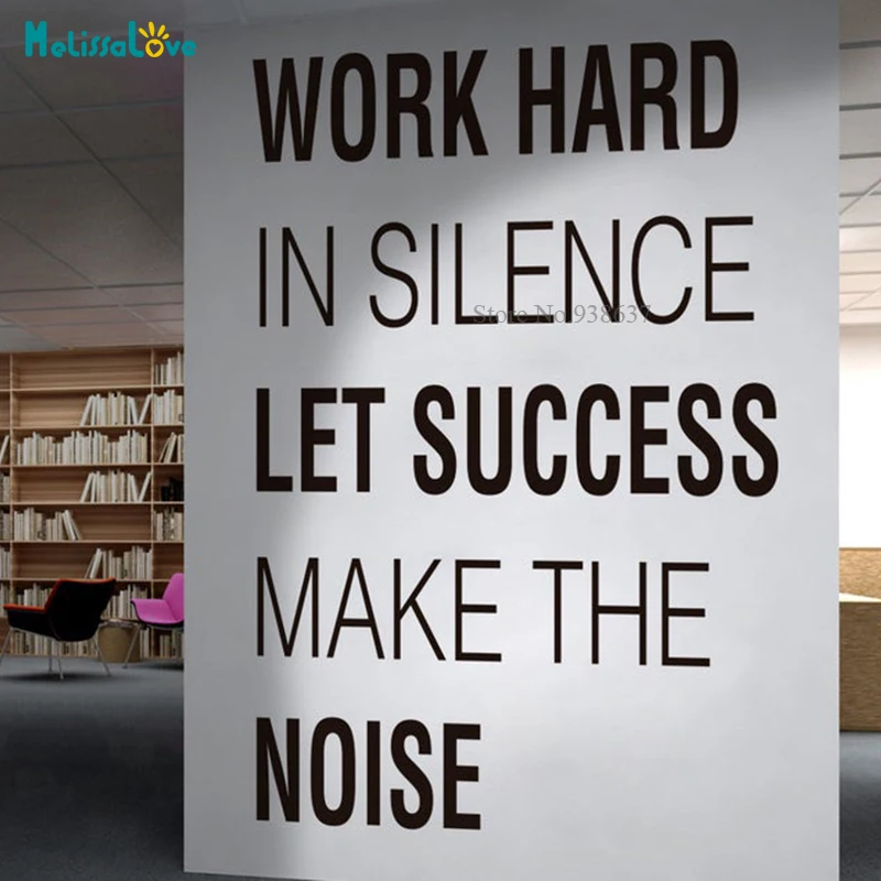 Work Hard Office Qoute Decal Inspiring Company Meeting Room Decor Removable Vinyl Wall Sticker BD391
Work Hard Office Qoute Decal Inspiring Company Meeting Room Decor Removable Vinyl Wall Sticker BD391
