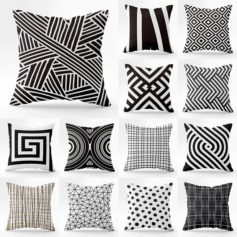 Household goods square pillowcase peach skin sofa waist cushion black and white lattice geometric pillow pillowcase
Household goods square pillowcase peach skin sofa waist cushion black and white lattice geometric pillow pillowcase