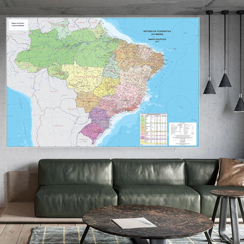 5x7feet Large Brazil World In Portuguese Retro Brazil Map Painting Canvas Poster Wall Picture for Home School Education Decor
5x7feet Large Brazil World In Portuguese Retro Brazil Map Painting Canvas Poster Wall Picture for Home School Education Decor